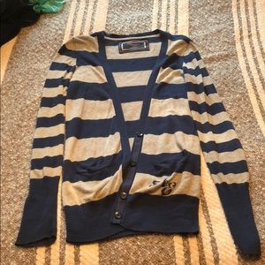 American Eagle striped cardigan
